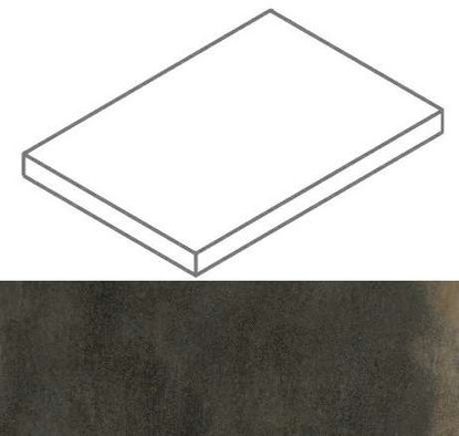 Ступень угловая Континуум Брасс Дарк Правая 33x160 керамогранит матовая 620070002367