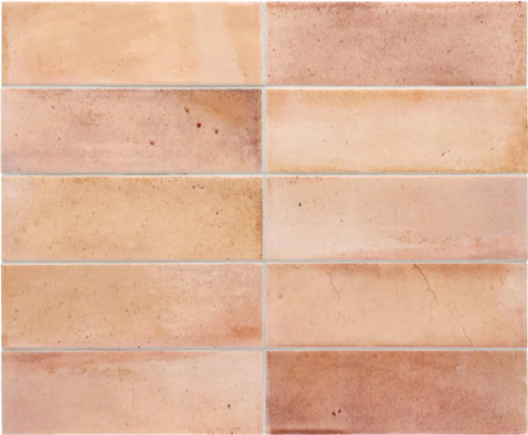 Настенная плитка Hanoi Pink 6,5x20 Equipe глянцевая керамическая 30036