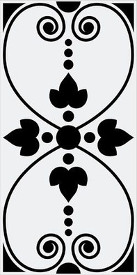 Декор Rosiers Negro керамический