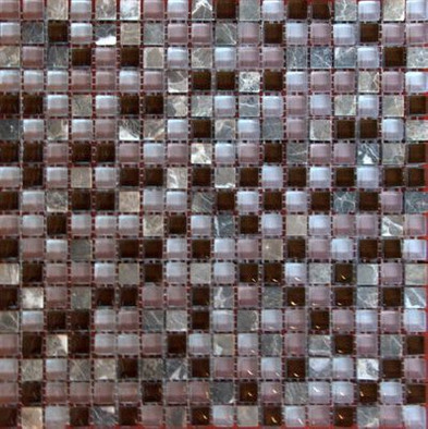 Мозаика Imagine lab HT515-1 стекло+камень (15х15 мм)