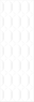 Настенная плитка Satin White Hexa 30х90 Gravita матовая, рельефная (структурированная) керамическая 78801854