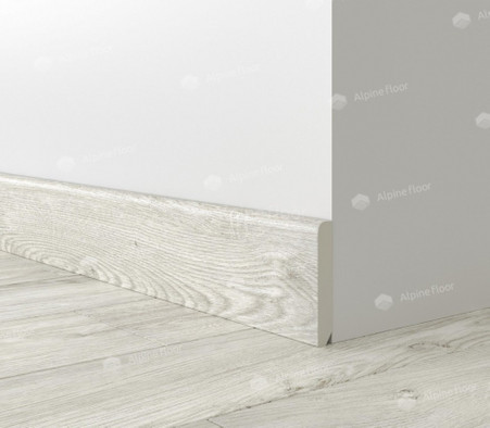 Alpine Floor плинтус SK 13-11 Снежный 80х12.5х2200 ламинированный spc фото Alpine Floor плинтус SK 13-11 Снежный 80х12.5х2200 ламинированный spc