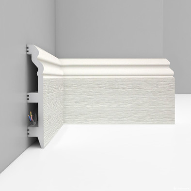 Плинтус напольный D233-16 ДМ Decomaster (120х23х2400 мм) 