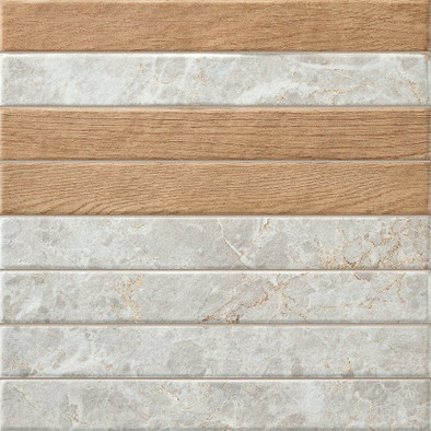 Настенная плитка Brick Capri White Mix 35х35 La Platera матовая керамическая 00-00048897