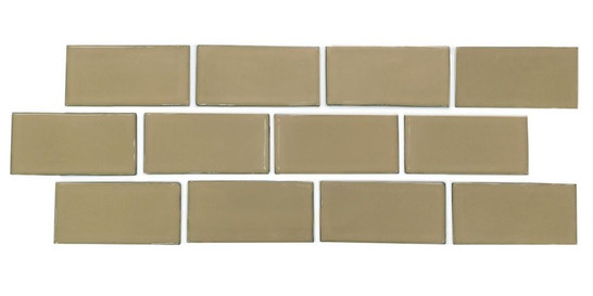 Мозаика PQ73150-05 керамика 7.3х15 см глянцевая, коричневый