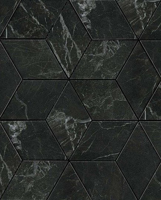 Мозаика Marvel Noir St.Laurent Mos. Esagono Lapp. керамогранит 30х35 см лаппатированная, черный фото Мозаика Marvel Noir St.Laurent Mos. Esagono Lapp. керамогранит 30х35 см лаппатированная, черный