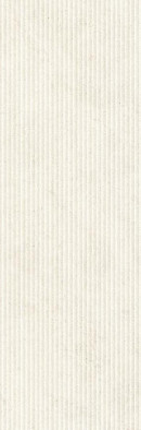 Настенная плитка Bera White Saw Ductile 30x90 Living Ceramics матовая, рельефная (структурированная) керамическая LV10094