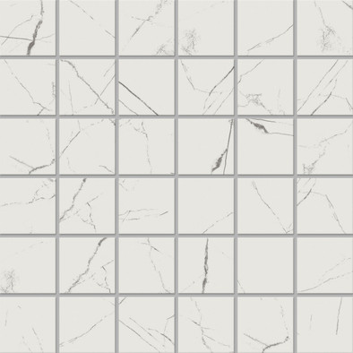 Мозаика MOG101 30x30 полированная керамогранит чип 5x5 мм, белый 68914