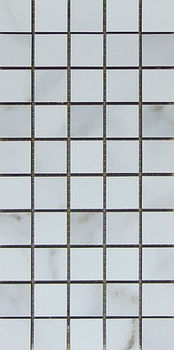Мозаика Mk.Calacatta Floor 15х30 керамика Eletto Ceramica полированная чип 30х30 мм, белый, серый