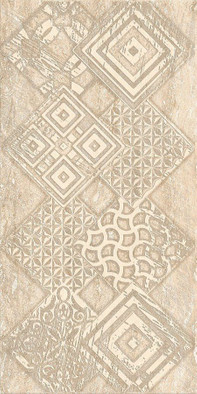 Декор Azori Ascoli Beige Geometria 31,5х63, матовая керамический