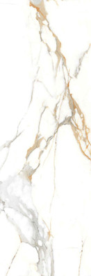 Керамогранит Statuario Gold Polished 80х240х15 Adicon Slab 2400 полированный универсальная плитка ADI84198