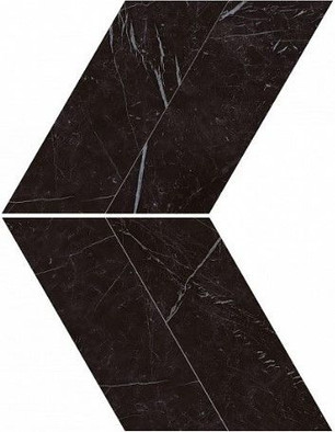 Декор Marvel Nero Marquina Chevron Lappato керамогранит фото Декор Marvel Nero Marquina Chevron Lappato керамогранит
