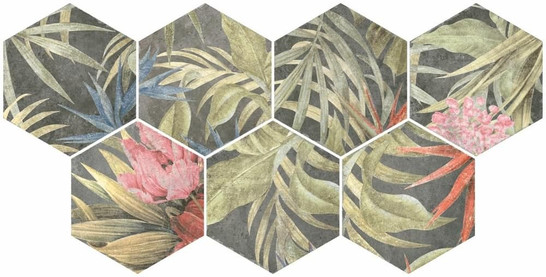 Декор Six Aruba Lava 27x23 глазурованный матовый Durstone керамогранит