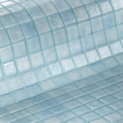 Мозаика Ezarri 2521-B Safe стекло 31.3х49.5 см матовая, антислип чип 25х25 мм, голубой