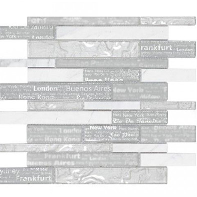 Мозаика D.Horizon White 30х30 стекло+камень