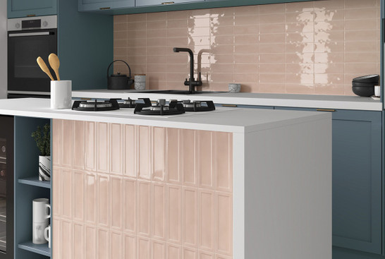Настенная плитка Island Peony Pink 6.5х20 Equipe глянцевая керамическая 31193 фото Настенная плитка Island Peony Pink 6.5х20 Equipe глянцевая керамическая 31193