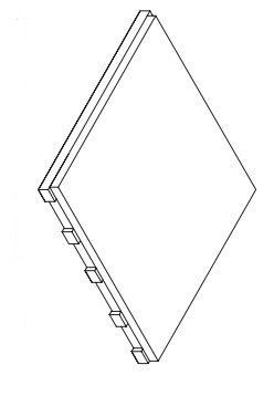 Решётка Фрэйм 20 (25x25) Griglia Frame 20 (25x25) матовый