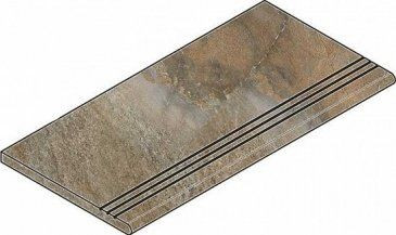 Ступень фронтальная Дарк Закруг.Грип 30x60/Dark Gradino Round Grip 30x60 керамогранит
