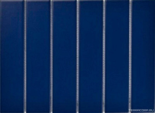 Мозаика Porcelain mosaic Mosaic 4.5x19.5 Y45P807 Синяя матовая керамогранит 19.5х28.8 см чип 45х195 мм