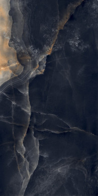 Керамогранит Interstellar Black Чёрный 80х160 полированный Laparet универсальная плитка х9999309508