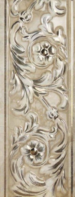 Бордюр Cenefa Rex Cream 10x25 глянцевый керамический фото Бордюр Cenefa Rex Cream 10x25 глянцевый керамический
