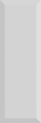 Настенная плитка Monocolor Biselado Brillo Gris 10x30 глянцевая керамическая