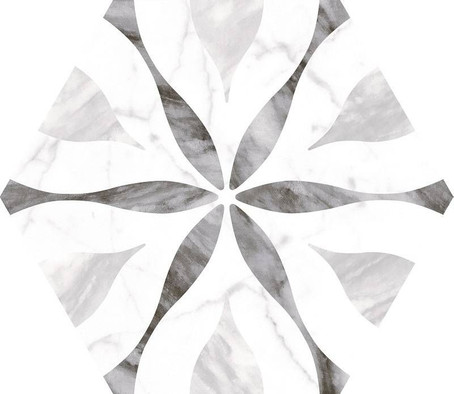 Декор Equipe Hexagon Flower керамический фото Декор Equipe Hexagon Flower керамический