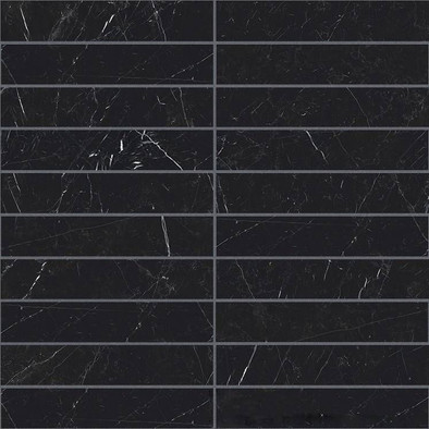 Мозаика I Classici Marquinia Mos.3x15 Matte (751918) 30x30 керамогранит матовая, черный фото Мозаика I Classici Marquinia Mos.3x15 Matte (751918) 30x30 керамогранит матовая, черный