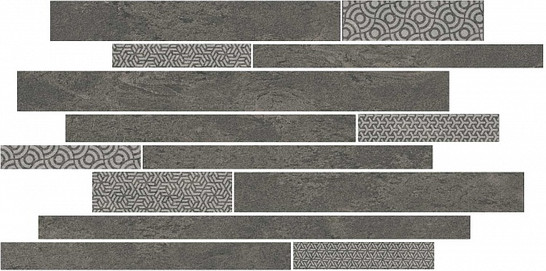 Декор SBM011/SG4585 Ламелла Серый Темный Мозаичный 25x50.2 Kerama Marazzi керамогранит матовый фото Декор SBM011/SG4585 Ламелла Серый Темный Мозаичный 25x50.2 Kerama Marazzi керамогранит матовый