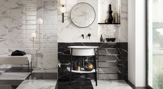 Мозаика Roma Gold Carrara Superiore Leaves Mosaico 25,9x30,9 керамика глянцевая, белый, серый 36977 фото Мозаика Roma Gold Carrara Superiore Leaves Mosaico 25,9x30,9 керамика глянцевая, белый, серый 36977