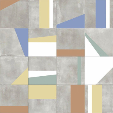 Керамогранит Edge Mix Multicolor 20x20 универсальный матовый фото Керамогранит Edge Mix Multicolor 20x20 универсальный матовый