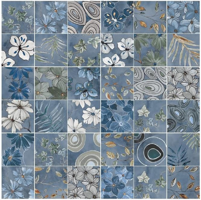 Декор Dream Blue 20x20 Luc Matt. Elios Emotion керамогранит матовый, полированный 03A20A5