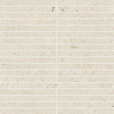 Мозаика Italon Aura Stone White Mosaico Strip керамогранит 30х30 см матовая бежевый 610110001425