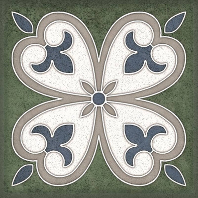 Декор Smalto Decor 4 Verde 15х15 Керлайф матовый керамический 924218 фото Декор Smalto Decor 4 Verde 15х15 Керлайф матовый керамический 924218