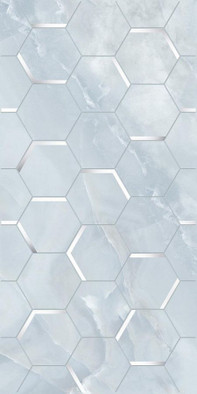 Декор Onice Forma Blu Керлайф 31.5x63 глянцевый керамический 921662 фото Декор Onice Forma Blu Керлайф 31.5x63 глянцевый керамический 921662