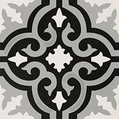 Декор Original B Black and White 20x20 глазурованный, матовый керамогранит