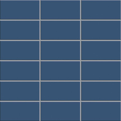 Мозаика Open Space Azzurrite керамика 30х30 см Appiani полуматовая чип 50х100 мм, синий OPS 2012