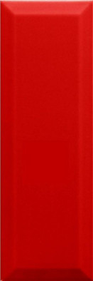 Настенная плитка Monopole Fresh Rojo Brillo Bisel 10x30 (1,02), глянцевая керамическая