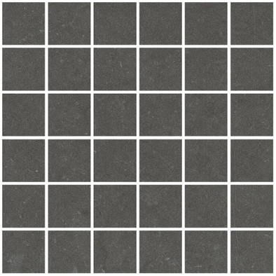 Мозаика Living Ceramics Noon Mosaic 55 Anthracite Soft 30x30 керамогранит матовая чип 55х55 мм, черный LV11674