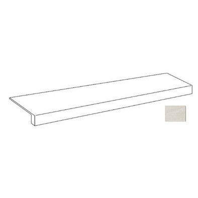 Ступень фронтальная Forte Dei Marmi Rock Tiffany White Scalino 33х120 Sp керамогранит матовая Atlas Concorde 620070002936