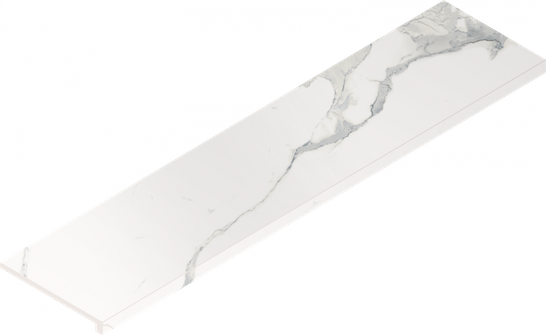 Ступень угловая Stellaris Statuario White Scalino 33x120 Angolare Dx керамогранит матовая Italon 620070002598 фото Ступень угловая Stellaris Statuario White Scalino 33x120 Angolare Dx керамогранит матовая Italon 620070002598