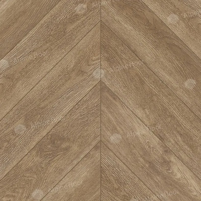 SPC ламинат Alpine Floor ECO 18-22 Орех Нойер Chevron 43 класс 600х127х5 мм (каменно-полимерный) с фаской