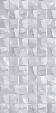 Настенная плитка TWU09GRG727 Grigio 24.9х50 рельефная (структурированная) керамическая