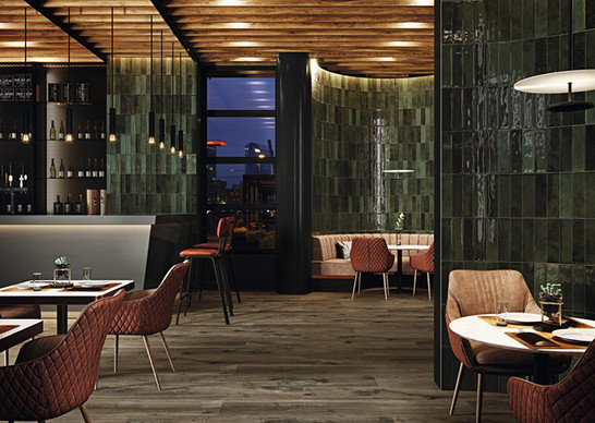 Настенная плитка Rambla Azabache 7,5x30 Grespania Ceramica S.A. глянцевая керамическая 38213