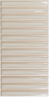 Настенная плитка Sb Deep White 12,5x25 Wow глянцевая, рельефная (структурированная) керамическая 128697