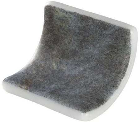 Мозаика Ezarri Cove Dolerite Safe стекло 3х5х3 см матовая, антислип чип 50х50 мм, серый