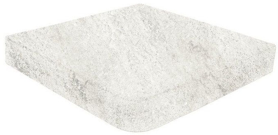 Ступень угловая Evolution White stone 1 Rect угл керамогранит