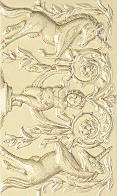 Бордюр Unicorni Crema A 12,5x20 керамический