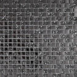 Мозаика HT151 (silver) стекло 30x30 см глянцевая чип 15x15 мм, серый