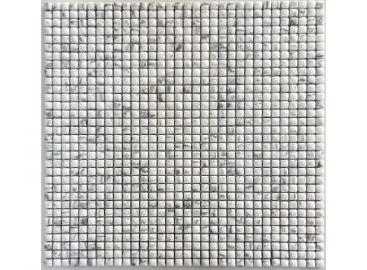 Мозаика Neo Grey стекло 30.5х30.5 см матовая чип 8x8 мм, белый, серый